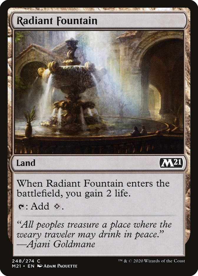 MTG Magic the Gathering Radiant Fountain (248/471) Core Set 2021 LP