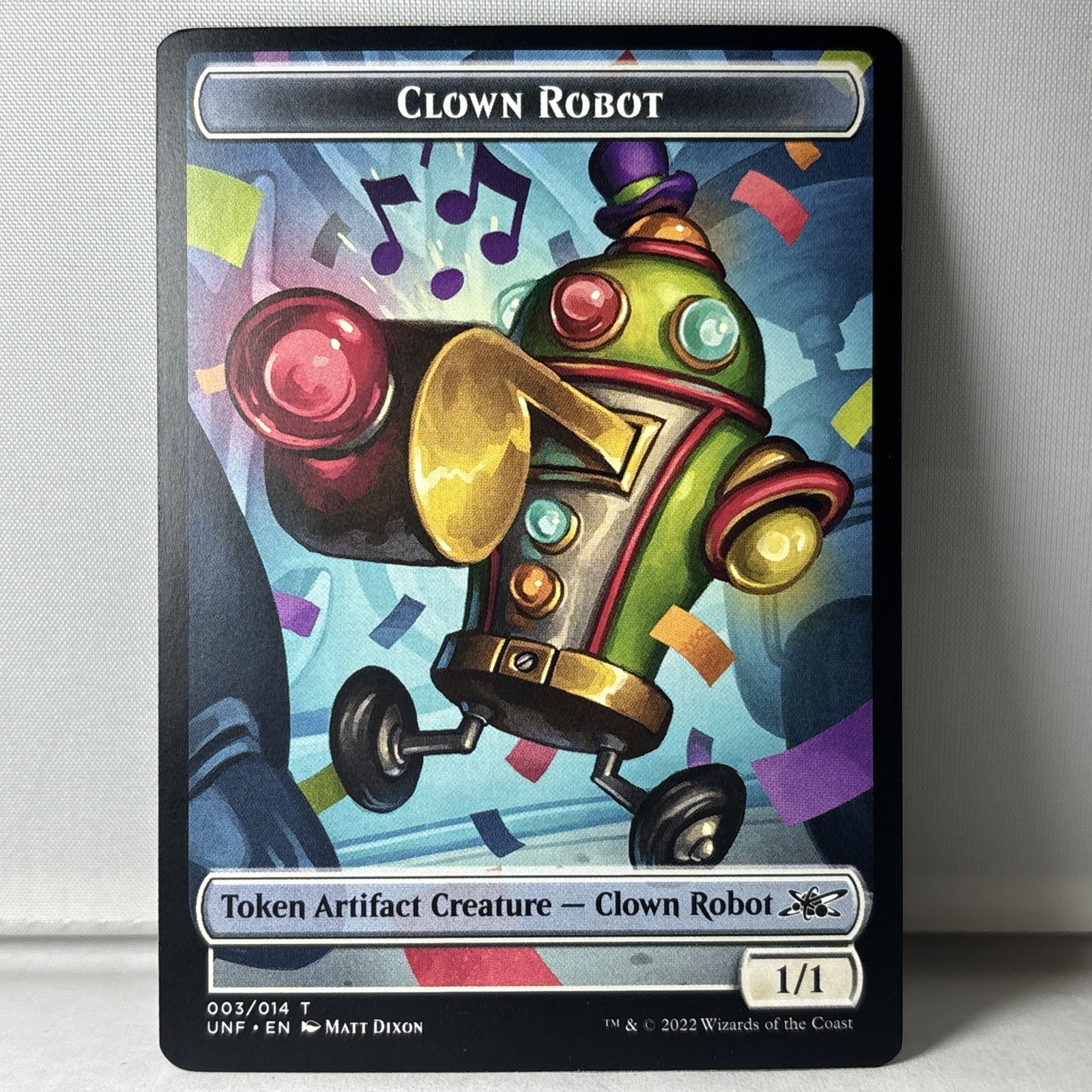 Clown Robot Token Artifact Creature (003) Unfinity UNF MTG Magic The Gathering