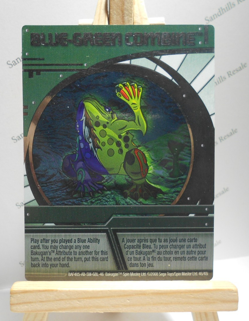 Bakugan Card – Blue-Green Combine – Holo Foil Ability Card – BAF485 – 46/48i
