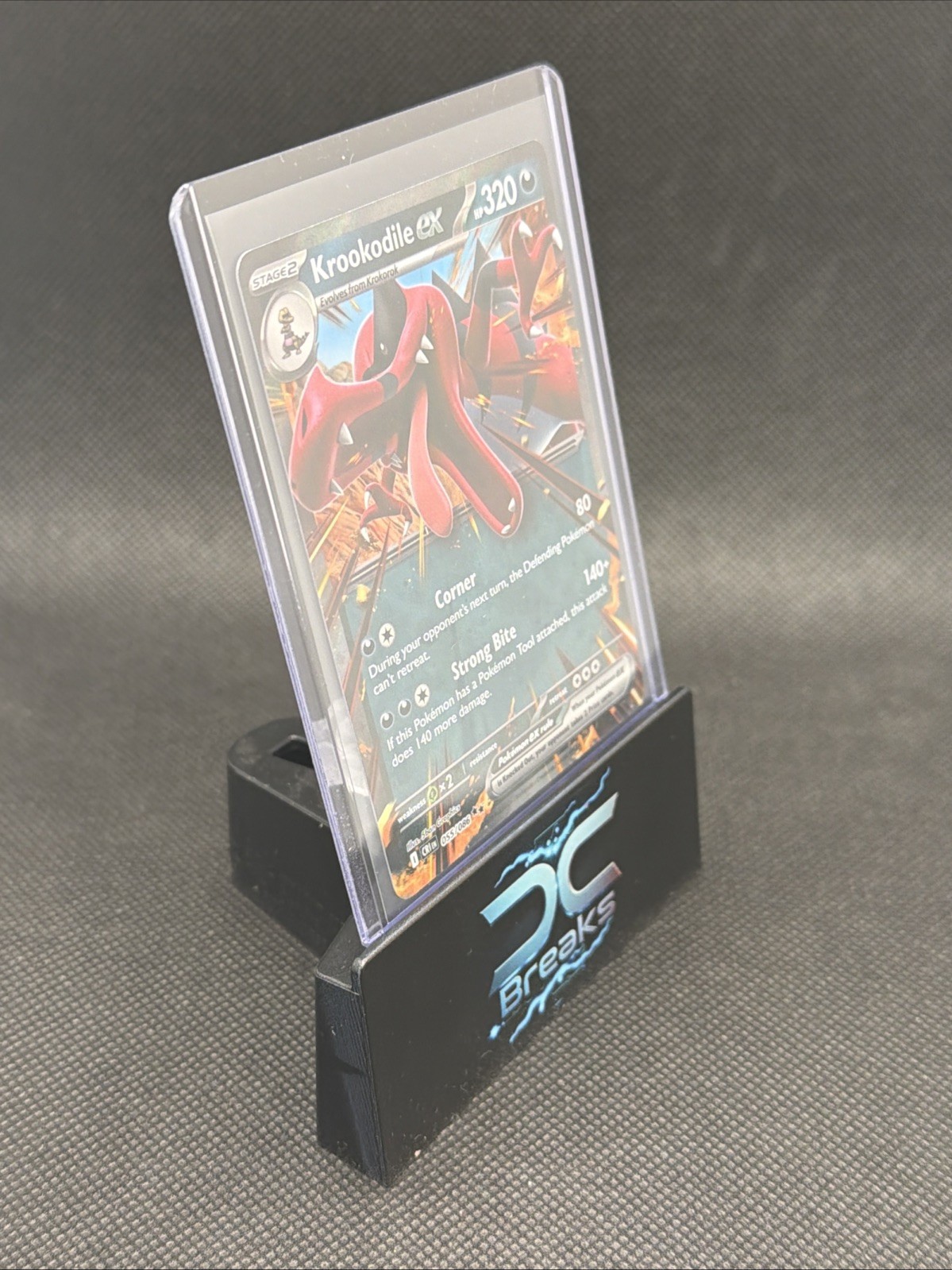 Krookodile ex 55/86 Double Rare Pokemon Chaos Rising