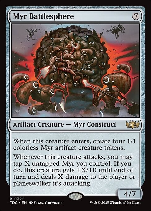 Myr Battlesphere 322 R Normal TDC MTG NM