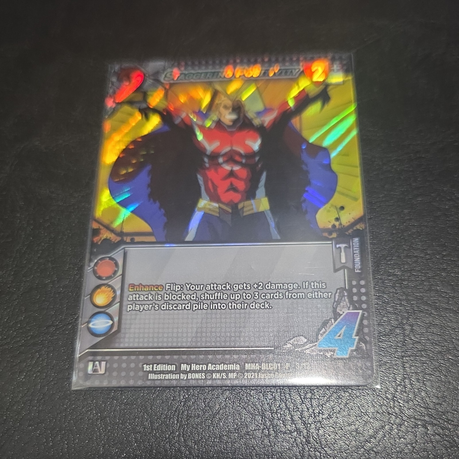 MHA-DLC01 P 3/12 Staggering Positivity All Might | My Hero Academia Card (2021)