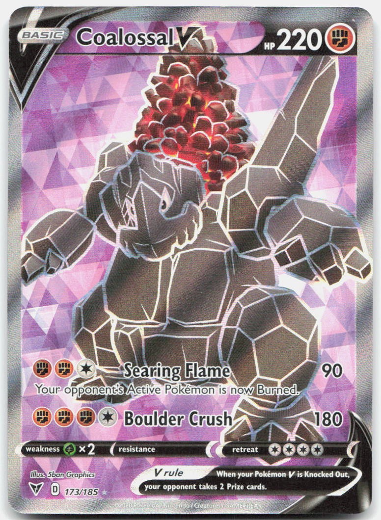 Coalossal V (Full Art) SWSH04 173/185 Ultra Rare Holo NM