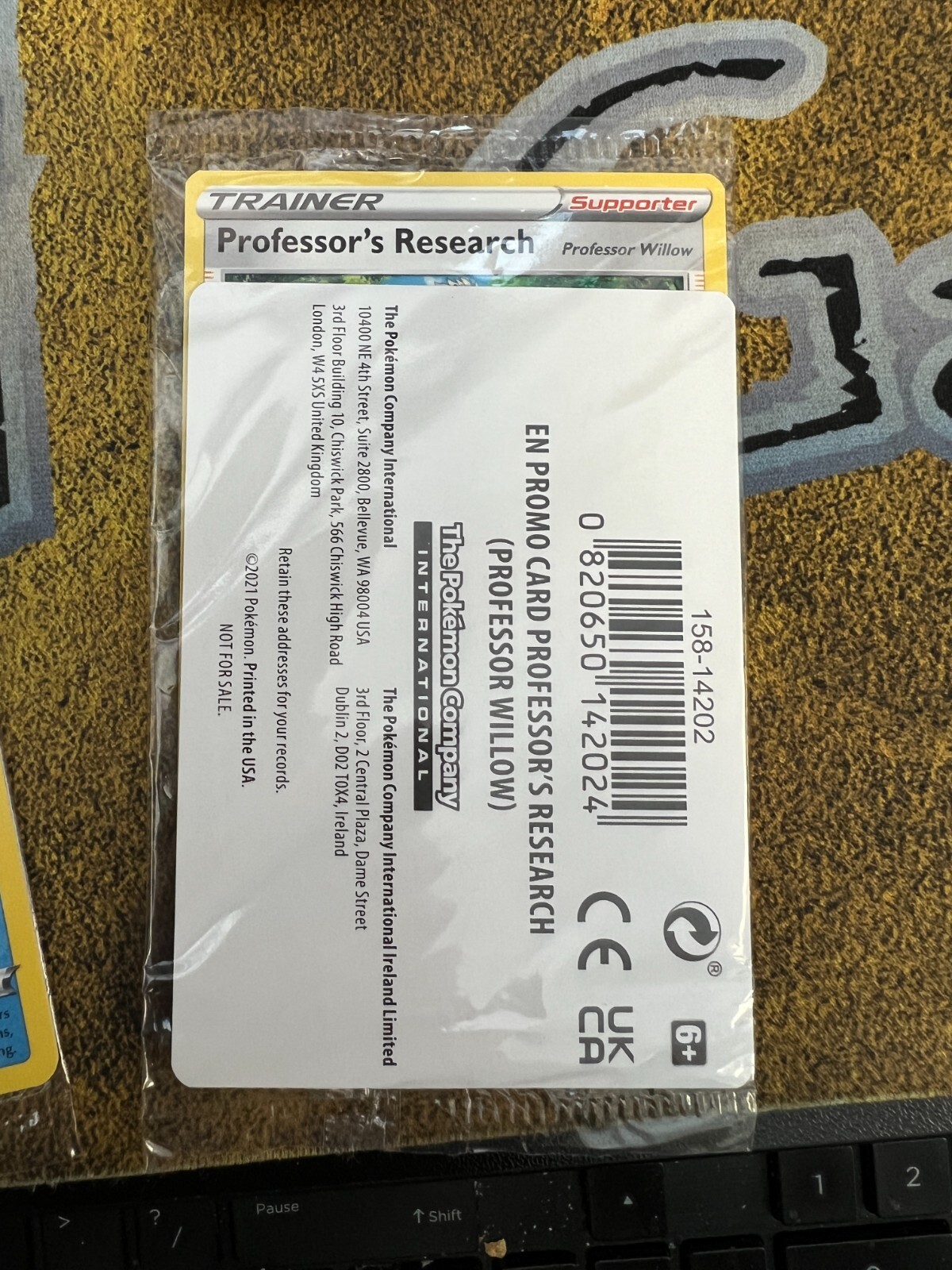 Pokemon SEALED Professor’s Research (Professor Willow) Pokemon GO Promo!!