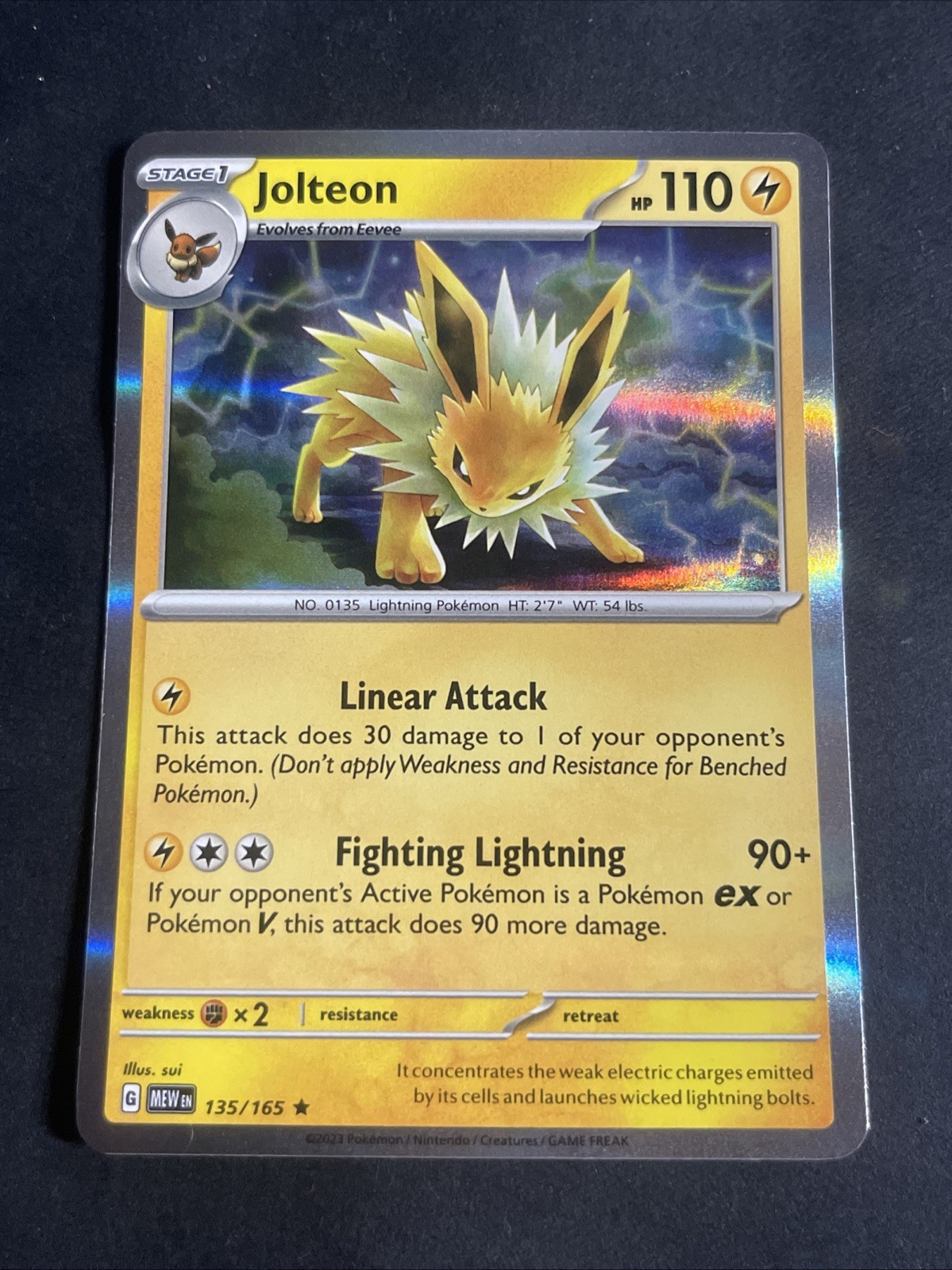SV: Scarlet & Violet 151 #135/165 Jolteon Holo