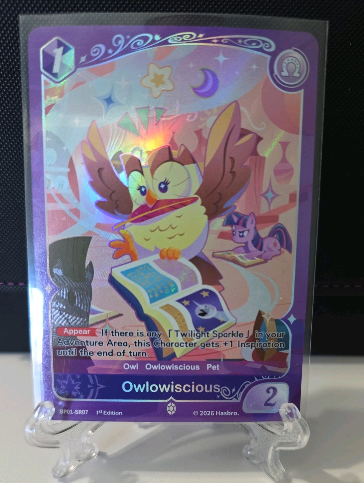 Owlowiscious – BP01-SR07 – Kayou – My Little Pony TCG – Fantasy Wonderland