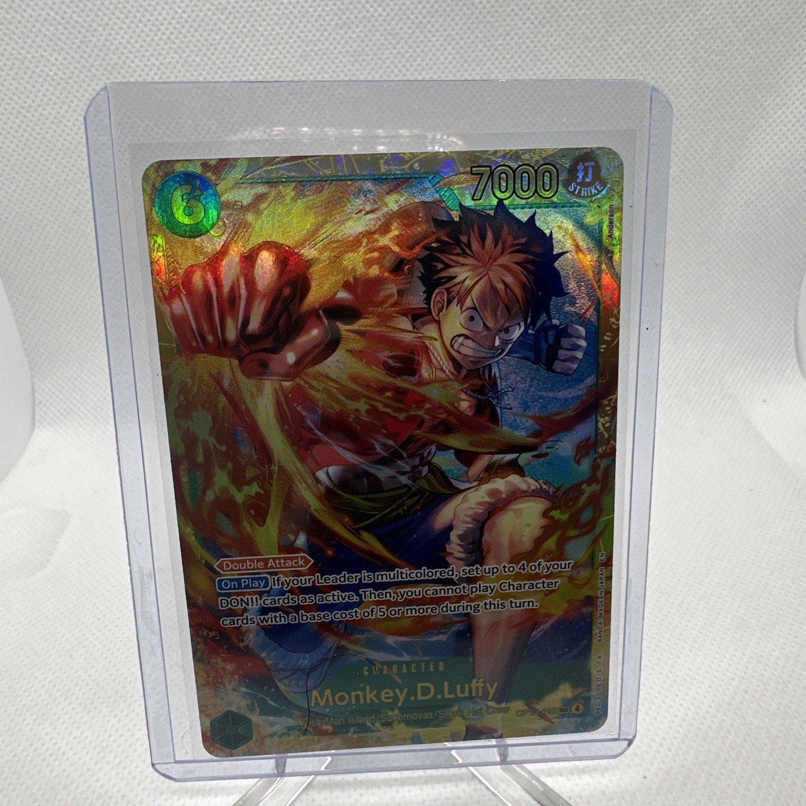 Monkey D. Luffy OP13-118 SEC Secret Rare Carrying On His Will One Piece TCG NM