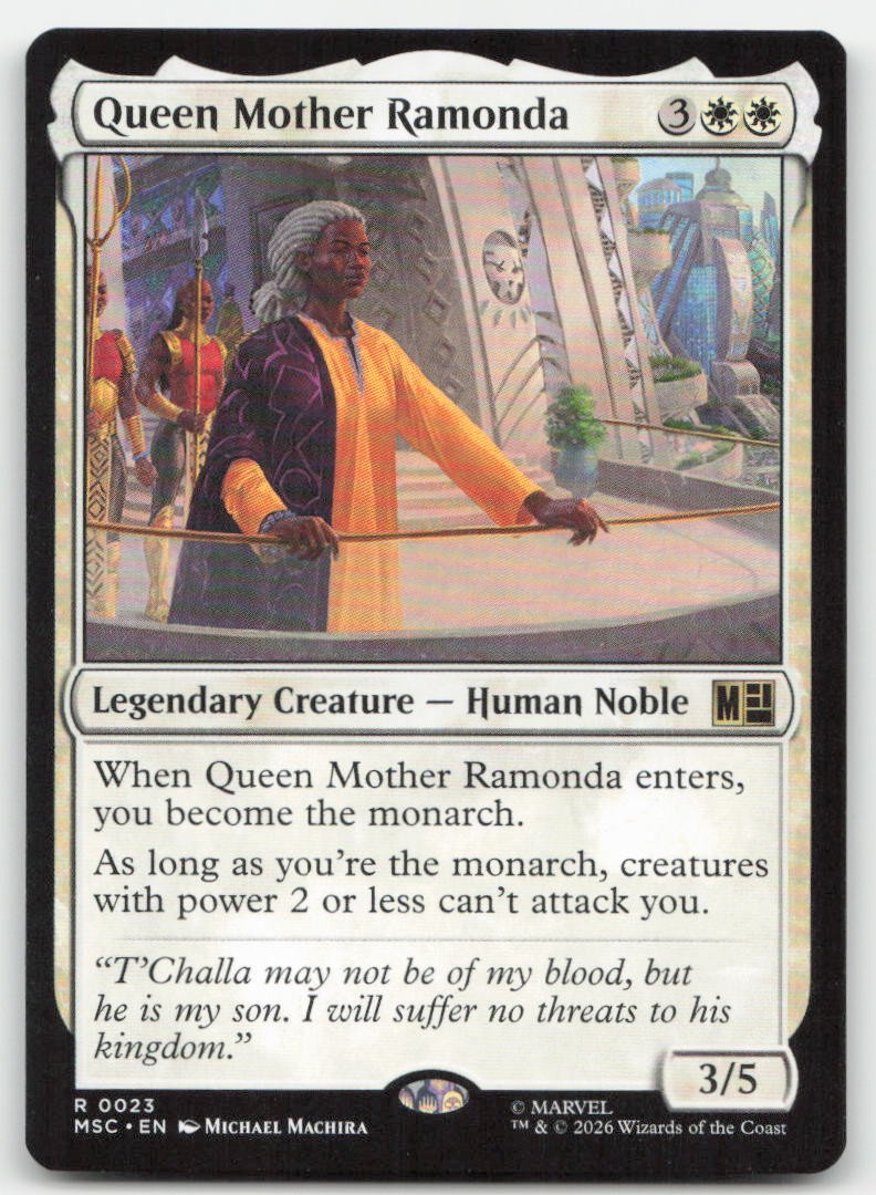 Queen Mother Ramonda 23 MSC Commander: Marvel Super Heroes Magic MTG NM