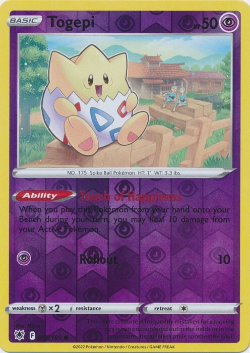 Reverse Holo Togepi 055/189 Common Astral Radiance