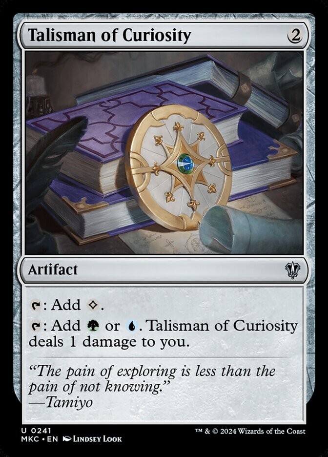 Talisman of Curiosity 0241 Non Foil Uncommon Murders at Karlov Manor MTG NM