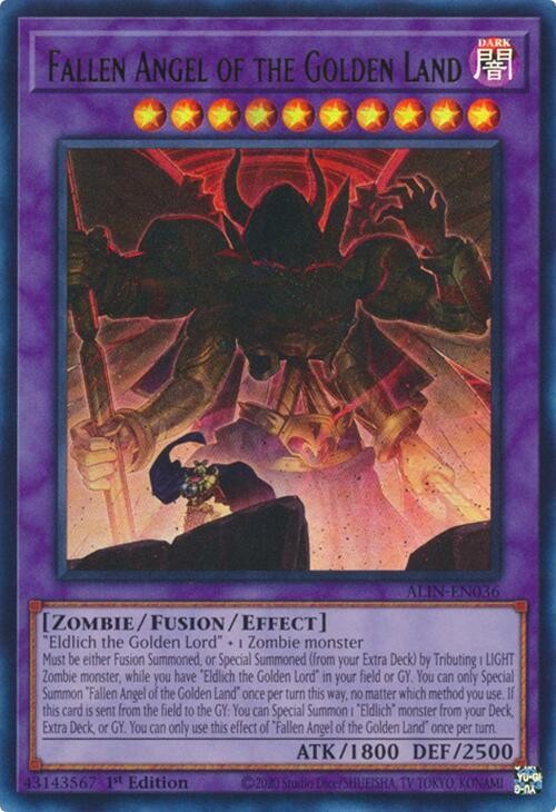 Fallen Angel of the Golden Land 1st Edition Ultra Rare ALIN-EN036 NM