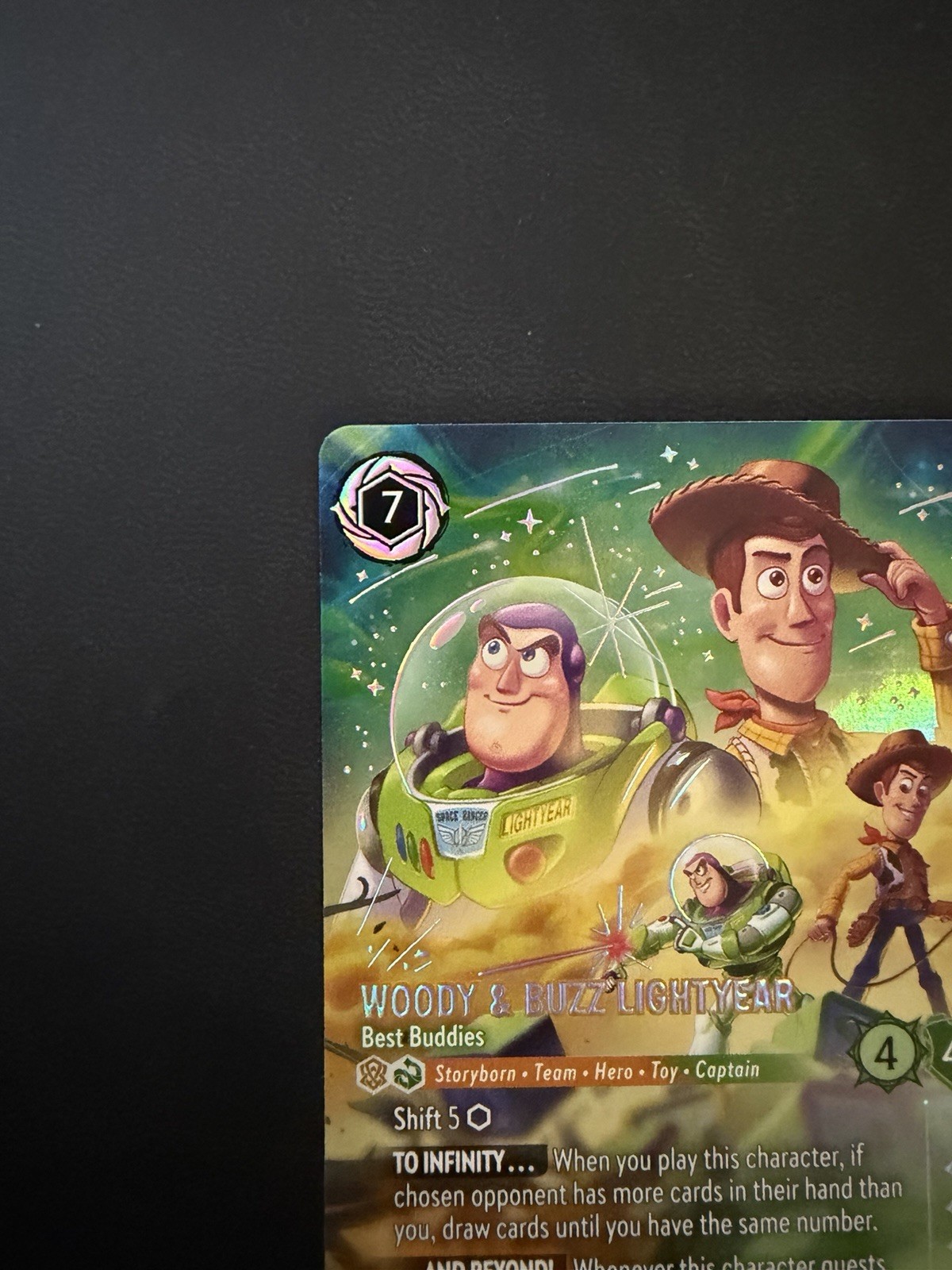 Disney Lorcana Woody & Buzz Lightyear – Best Buddies Enchanted Foil 228/207 EN