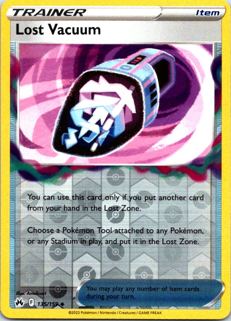 Lost Vacuum 135/159 Reverse Holo SWSH: Crown Zenith LP Pokemon