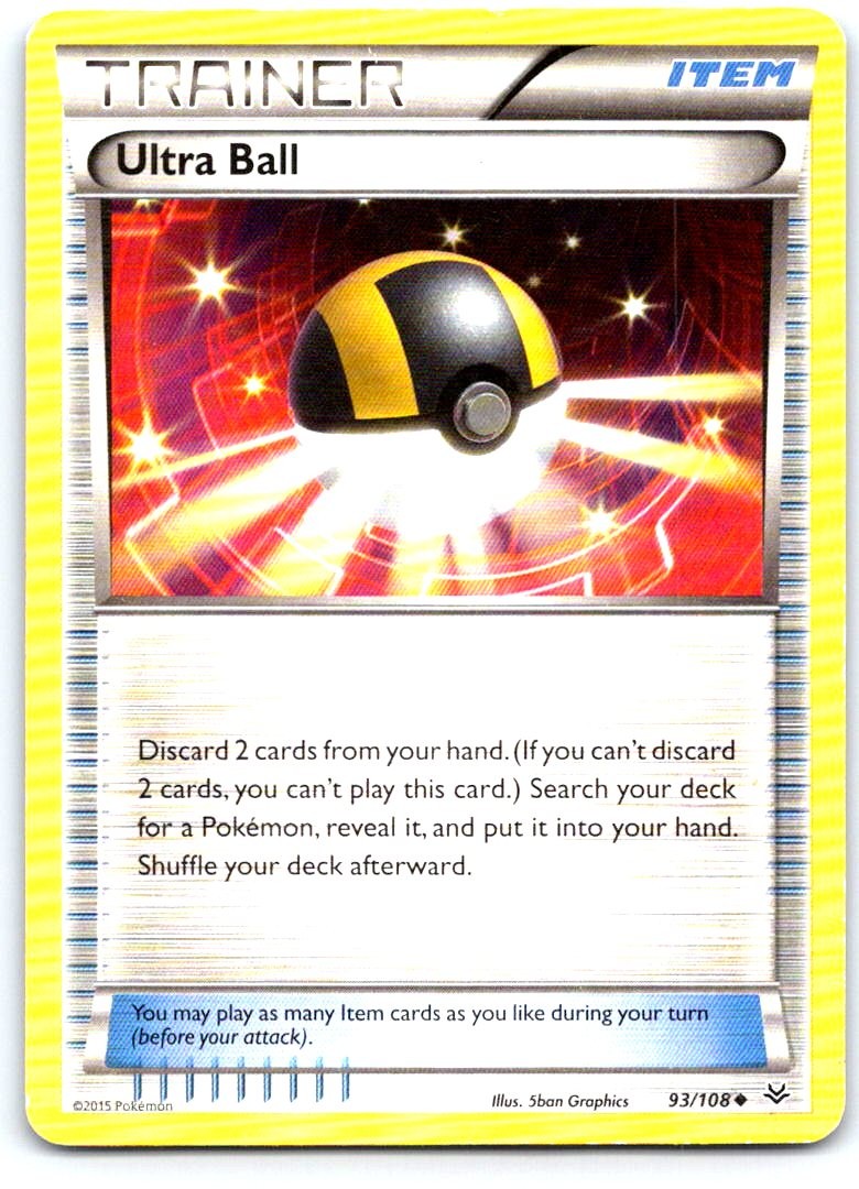 Ultra Ball 93/108 Uncommon Roaring Skies Pokemon Near Mint