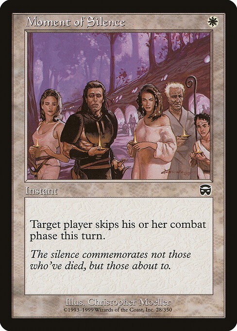 Moment of Silence NonFoil Mercadian Masques 28 NM MTG