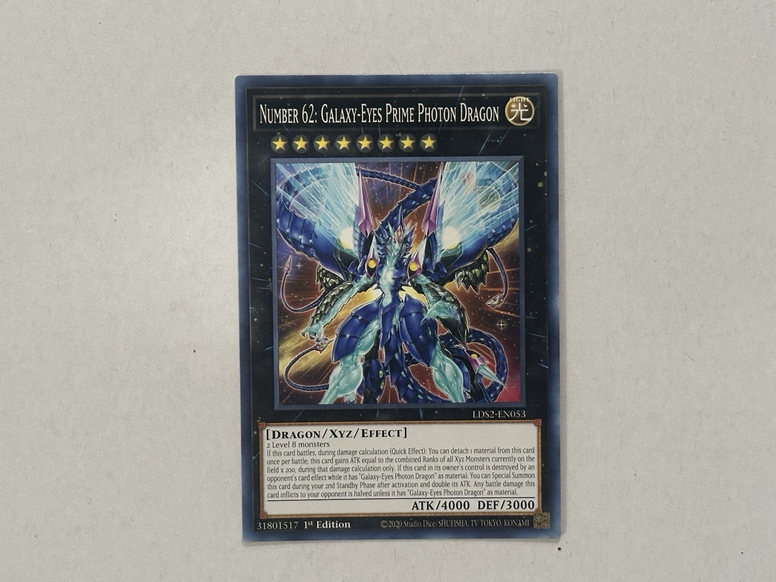 YuGiOh! – Number 62: Galaxy-Eyes Prime Dragon LDS2-EN053 Common 1st Edition NM
