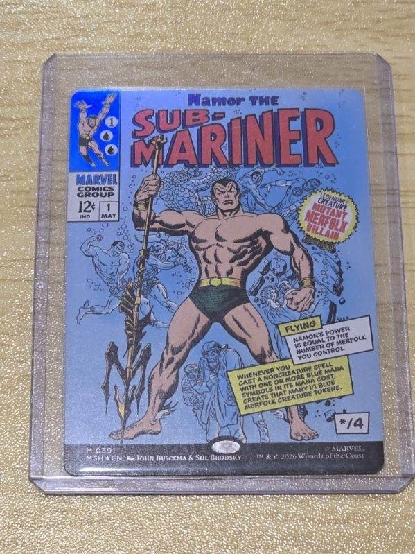 Namor the Sub-Mariner Borderless Foil – MSH 0391 – NM – MTG Magic