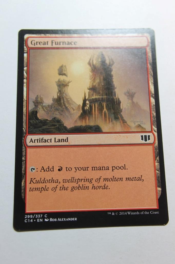 MTG Great Furnace x1- -Commander 2014-Lightly Played