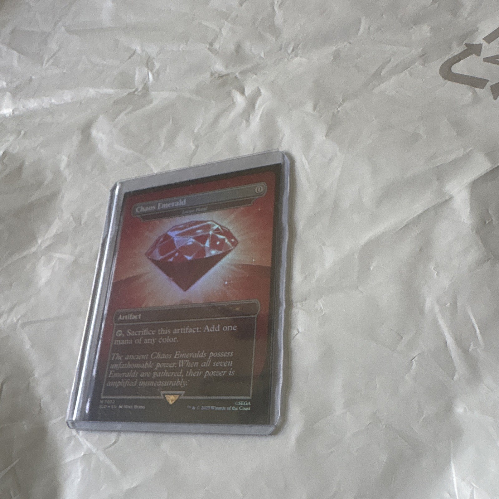 Magic: The Gathering Secret Lair Drop Chaos Emerald 7032 Full Art Foil Artifact