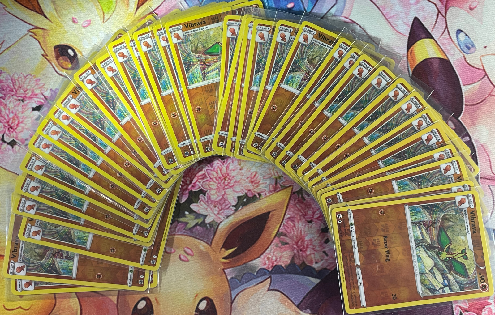 Vibrava Reverse Holo – 075/172 – Brilliant Stars Pokemon 2022