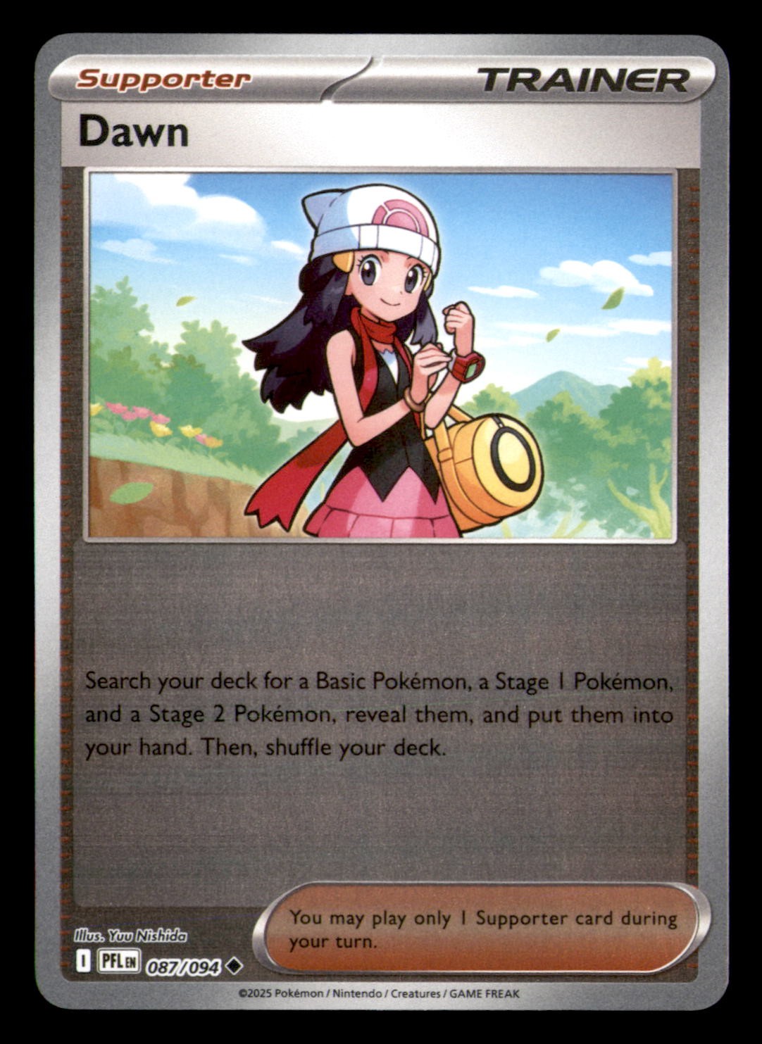 Dawn 087/094 Uncommon Phantasmal Flames Pokemon Reverse Holo Near Mint