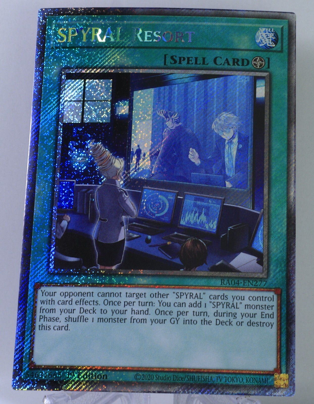 SPYRAL Resort RA04-EN277 (PSR) Platinum Secret Rare NM+ Stampede Yu-Gi-Oh! 1st