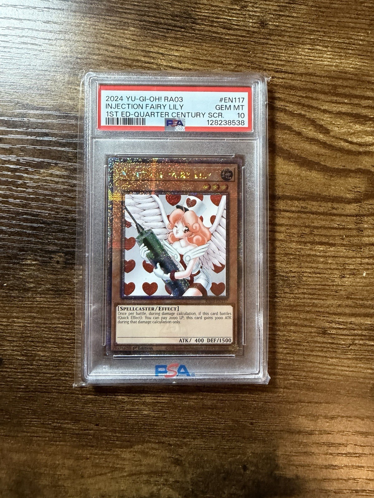PSA 10 Injection Fairy Lily (Quarter Century Secret Rare) RA03-EN117 1st Edition