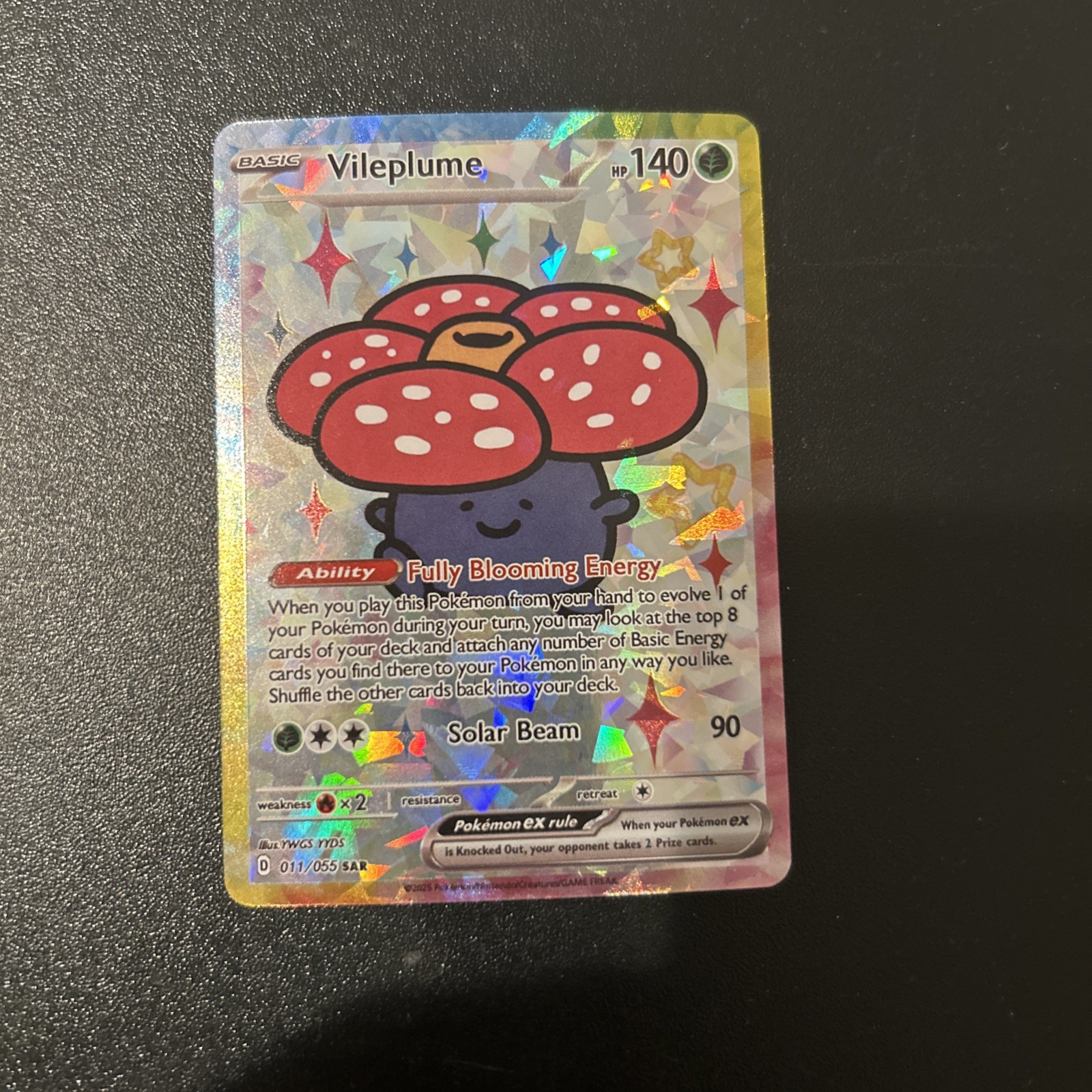 Pokemon Vileplume Special Doujin Art Starry Holo Card