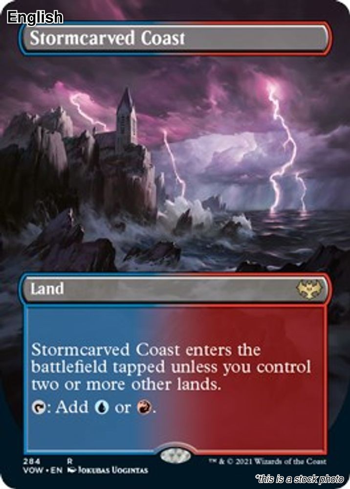 Stormcarved Coast (Borderless) EN [VOW – 284] – NM TCG MTG