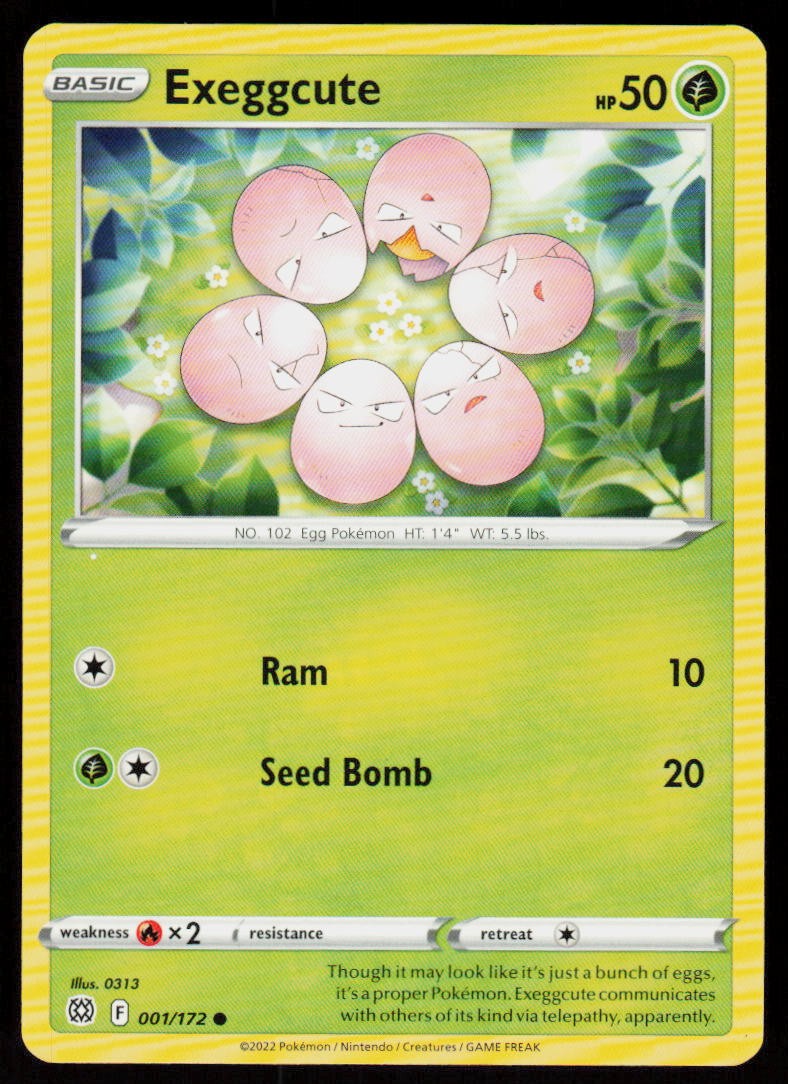 Exeggcute 001/172 Common Brilliant Stars Pokemon Near Mint