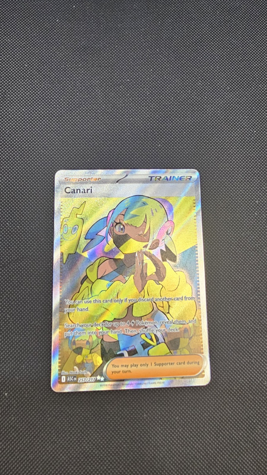 Canari 257/217 Ultra Rare Ascended Heroes Pokemon Holo NM