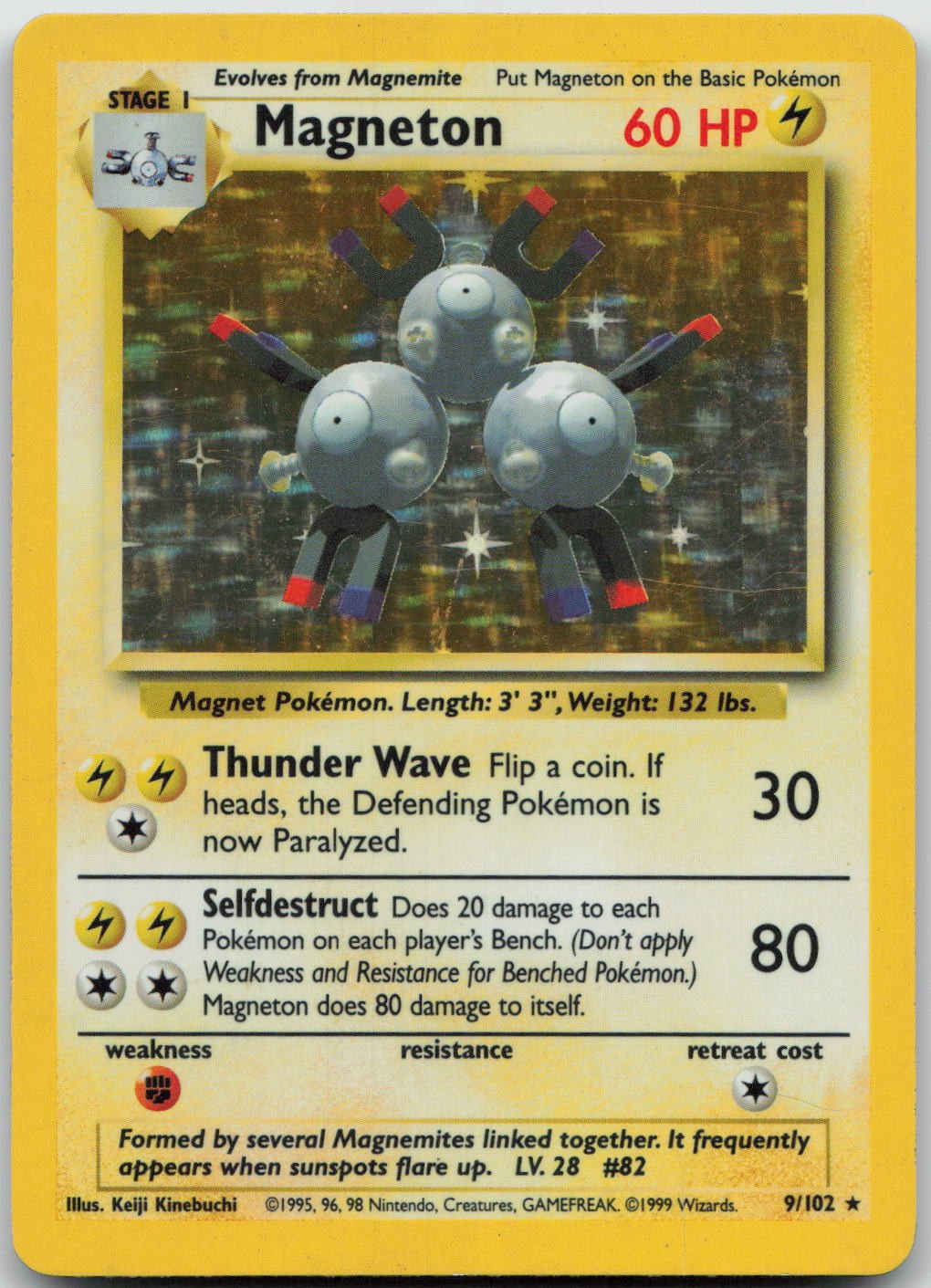 Magneton – [BS – 009/102] – Holofoil – Holo Rare – Pokemon – EN