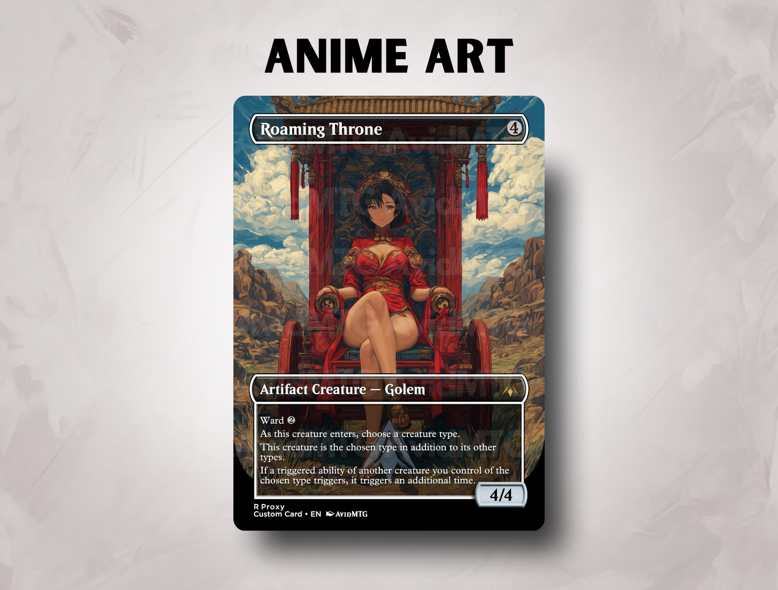 Roaming Throne – Custom Magic: The Gathering Card