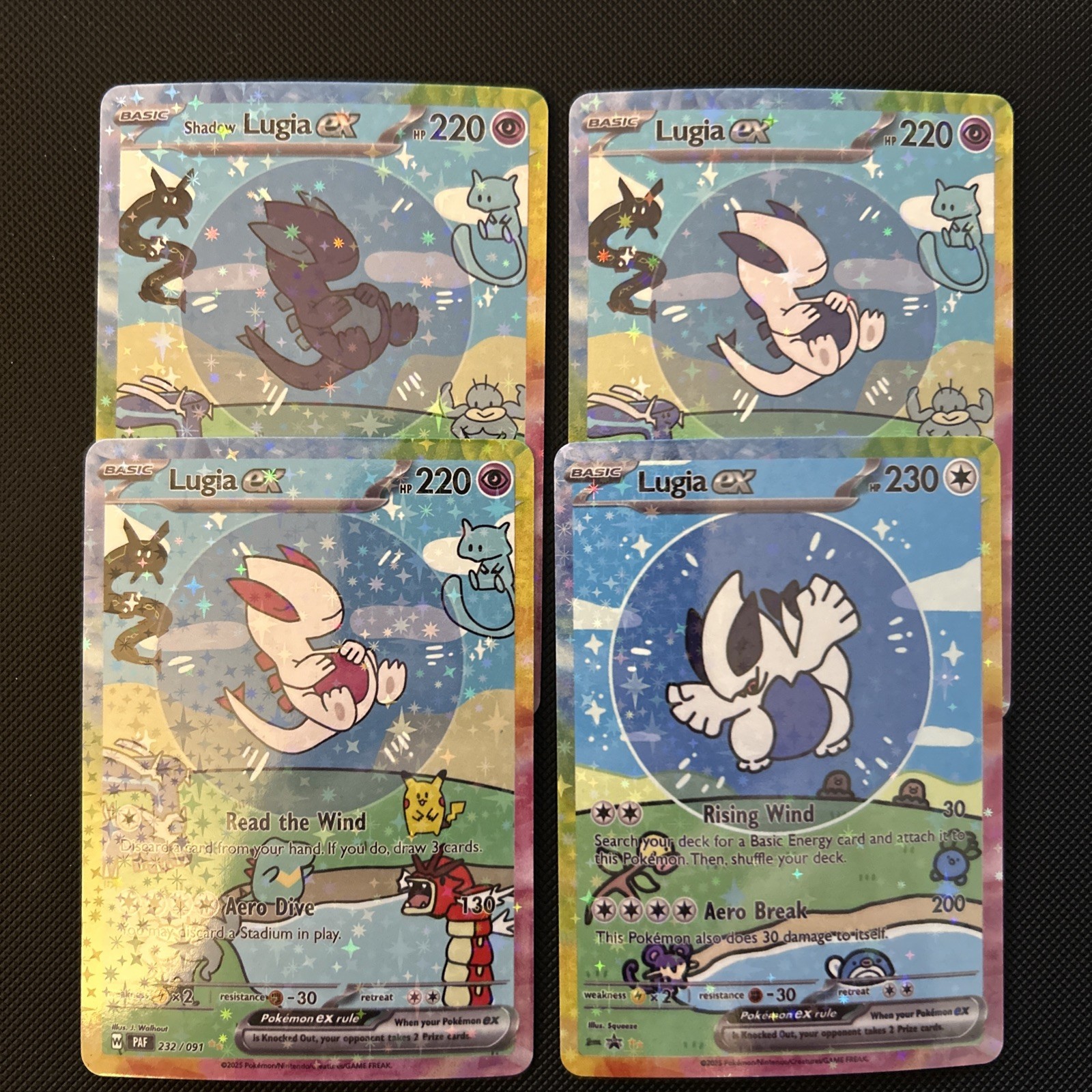 Lugia EX Pokemon Card Display Art Cards