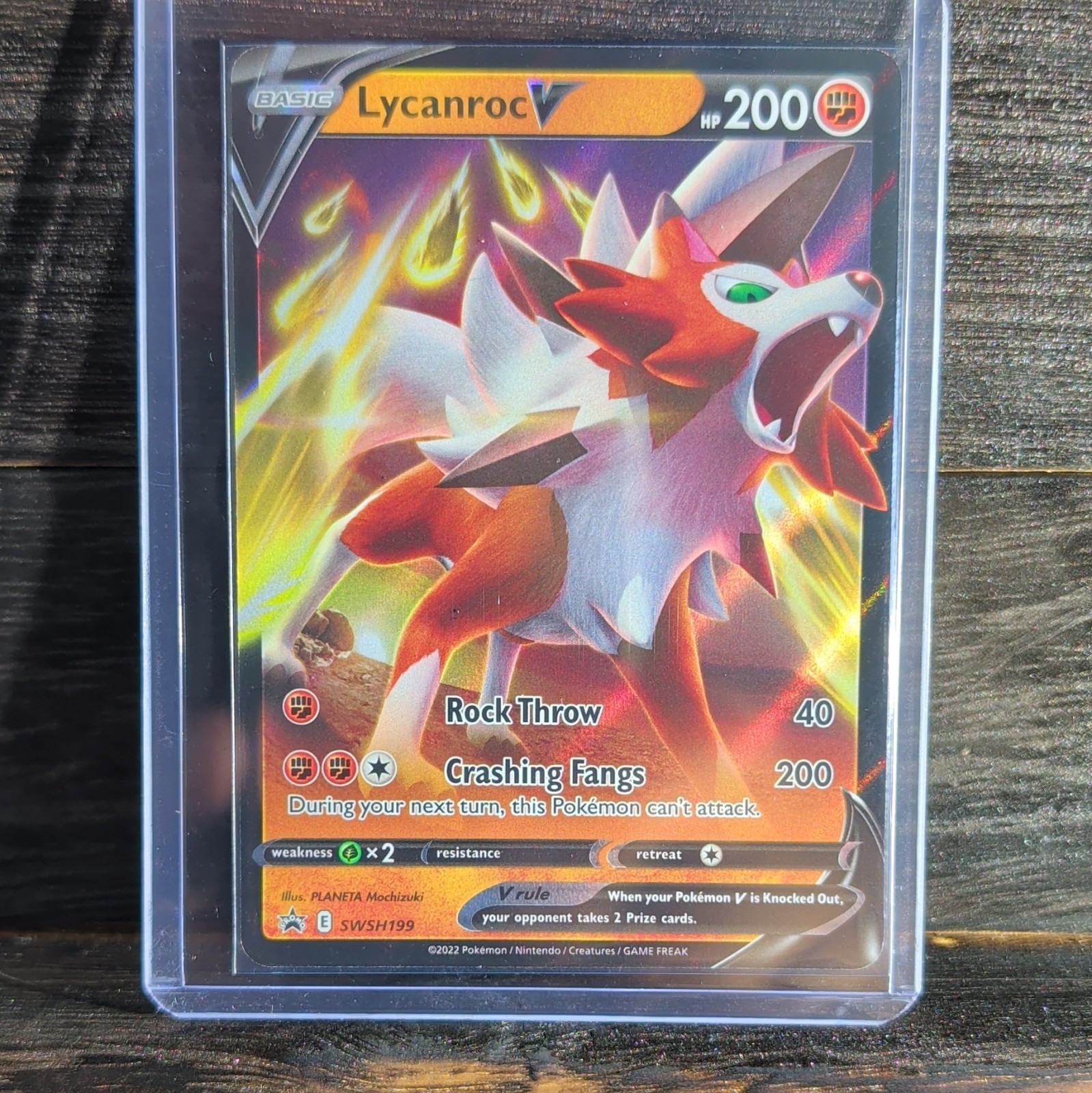 Lycanroc V SWSH199 Holo Promo HP 200 Basic – Pokemon TCG SWSH EN