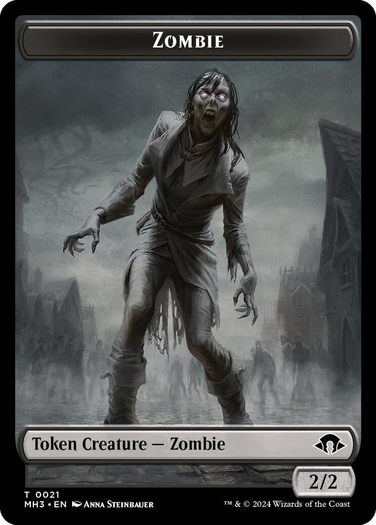 Zombie Token – 21 – NM – Token – Modern Horizons 3
