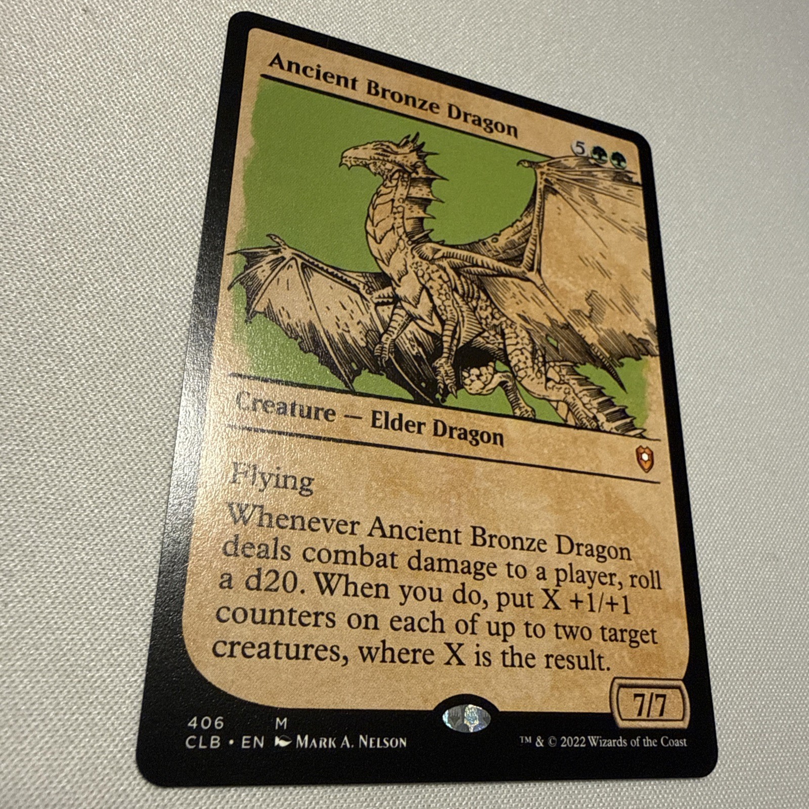 X1 non foil Ancient Bronze Dragon CLB 406