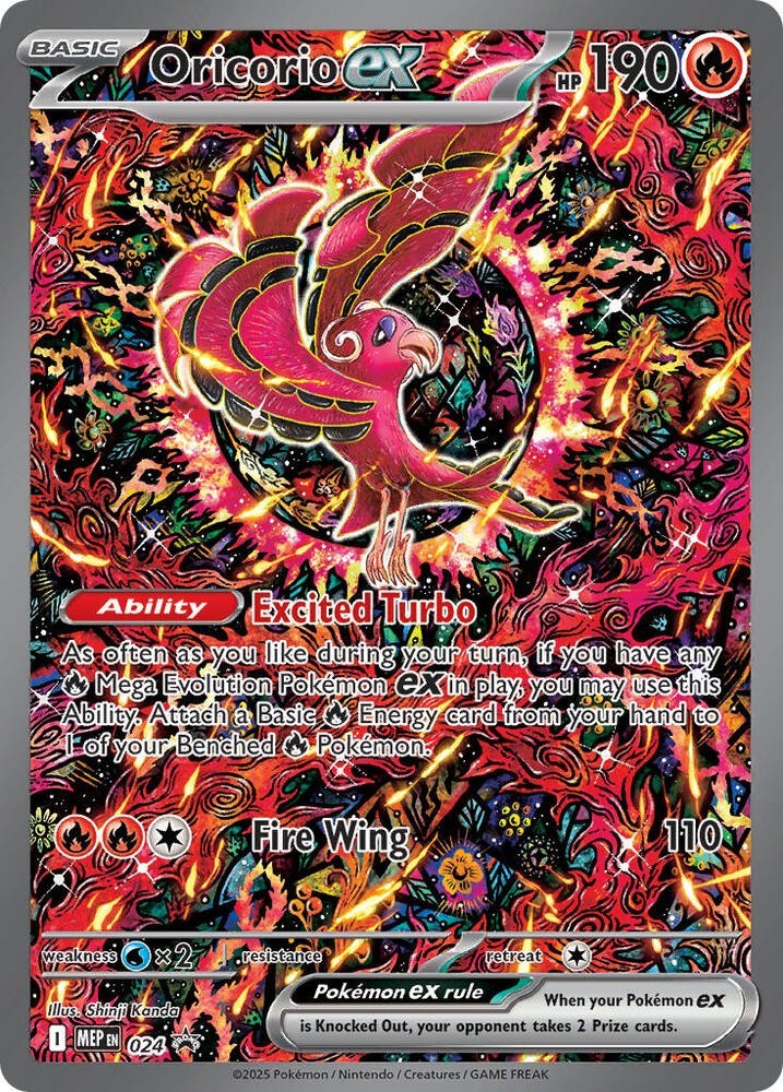 Oricorio ex MEP 024 ME: Mega Evolution Promo Holofoil Promo Pokemon TCG NM