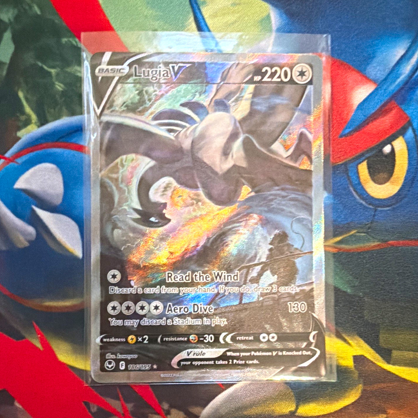Pokemon TCG Lugia V Alt Art, SWSH301, Card, Sword & Shield Silver Tempest