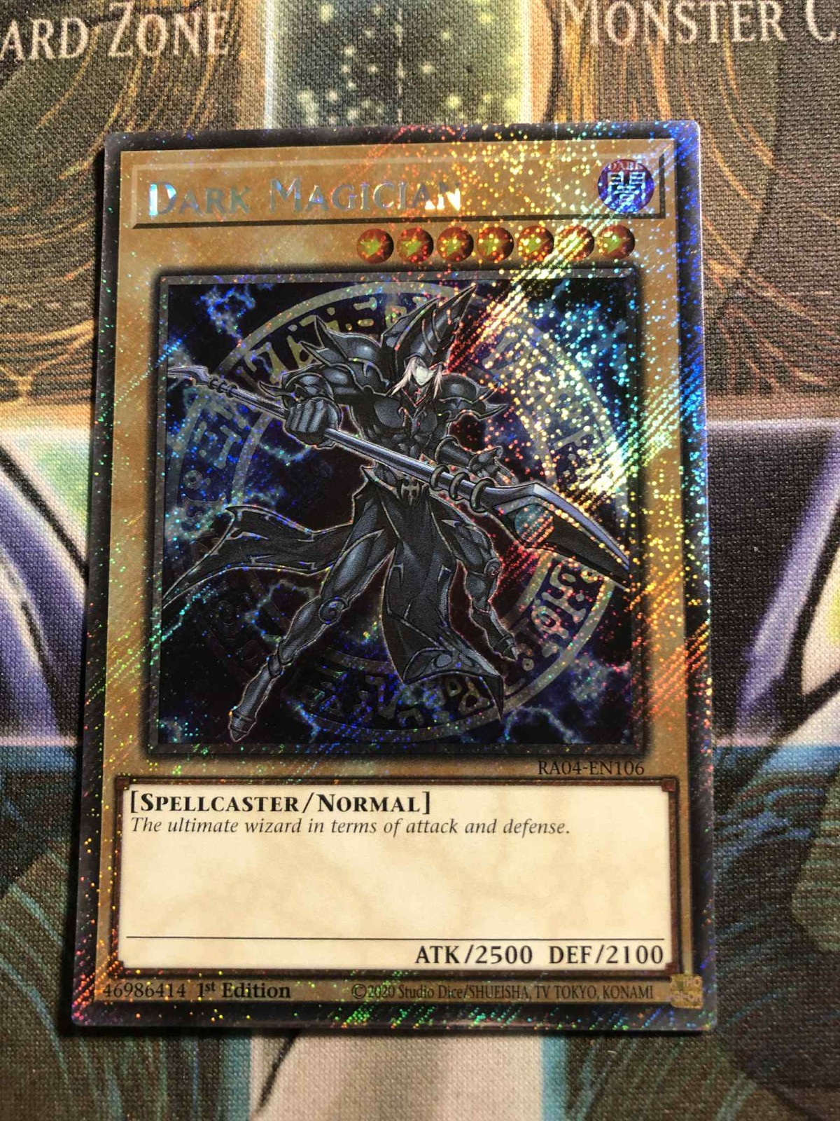 *** DARK MAGICIAN *** ALTERNATE ART PLATINUM SECRET RARE RA04-EN106 MVP1 YUGIOH!