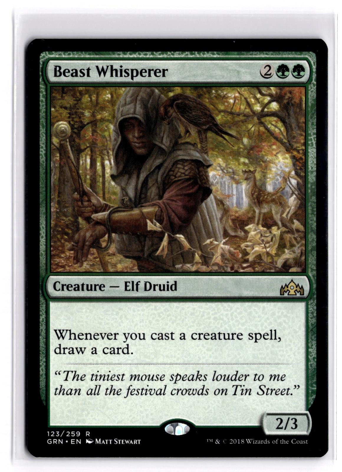 Beast Whisperer 123 Rare Guilds of Ravnica Magic: The Gathering Near Mint