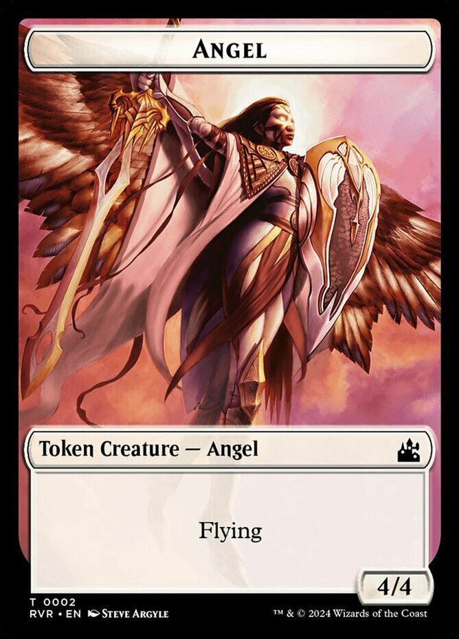Angel Token (0002) NM-Mint Ravnica Remastered MTG
