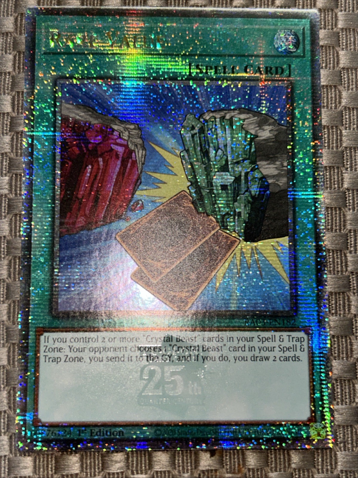 Rare Value – RA03-EN182 – Quarter Century Secret Rare – 1st Edition NM Fast Ship