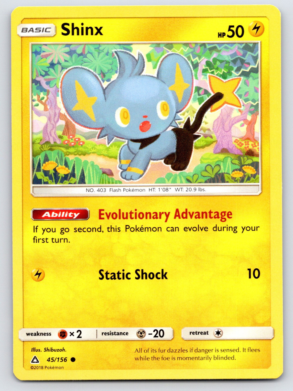 Shinx (45) – SM – Ultra Prism 45/156 – LP Condition