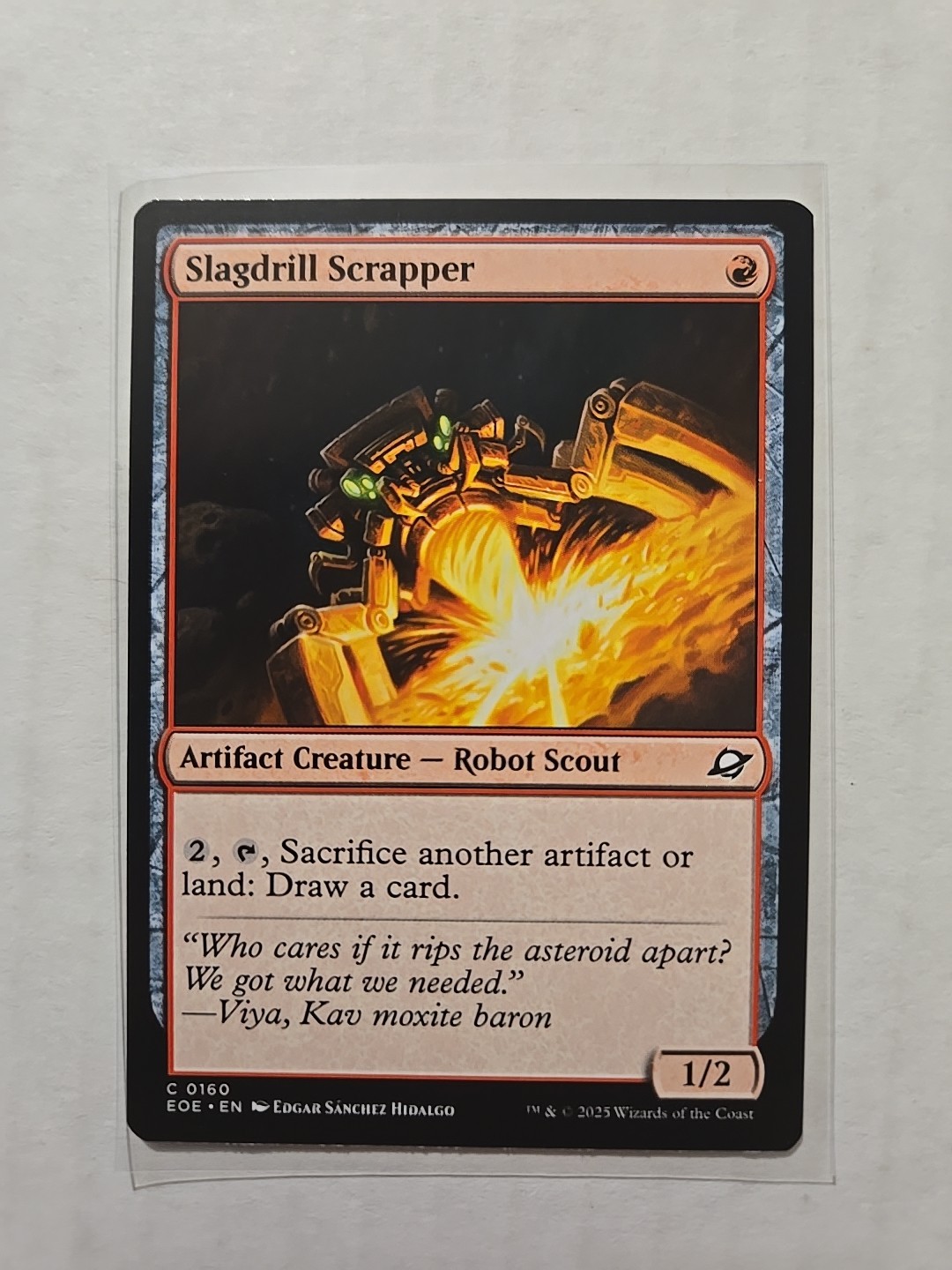 Slagdrill Scrapper – Edge of Eternities – LP – Common – Artifact Creature