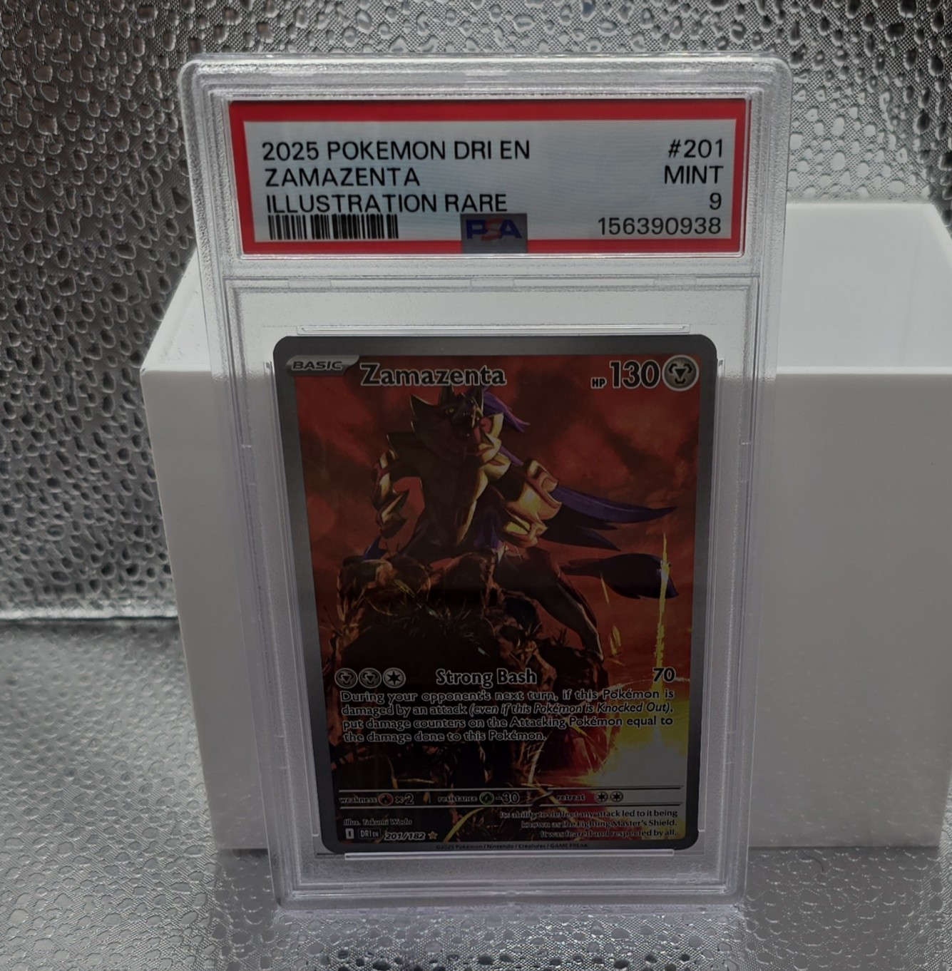 Pokemon Zamazenta PSA 9 2025 EN Destined Rivals Illus Rare #201/182