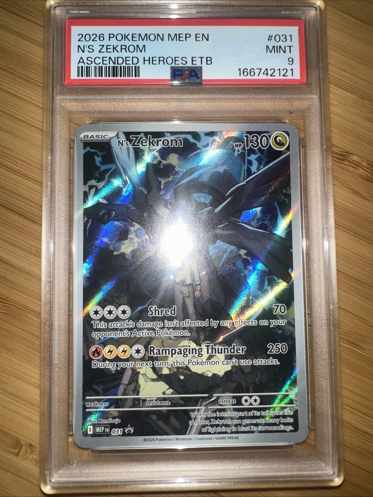 N’s Zekrom 031 MEP EN Promo Ascended Heroes Pokémon TCG PSA 9