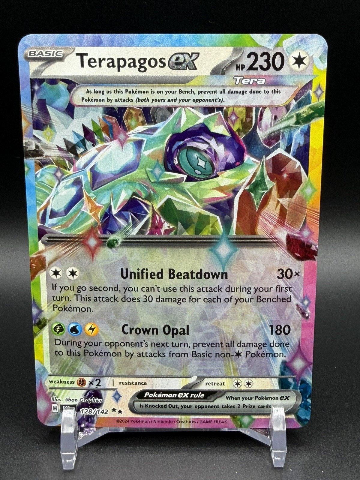 TERAPAGOS EX – Stellar Crown #128/142 HOLO – Pokemon TCG