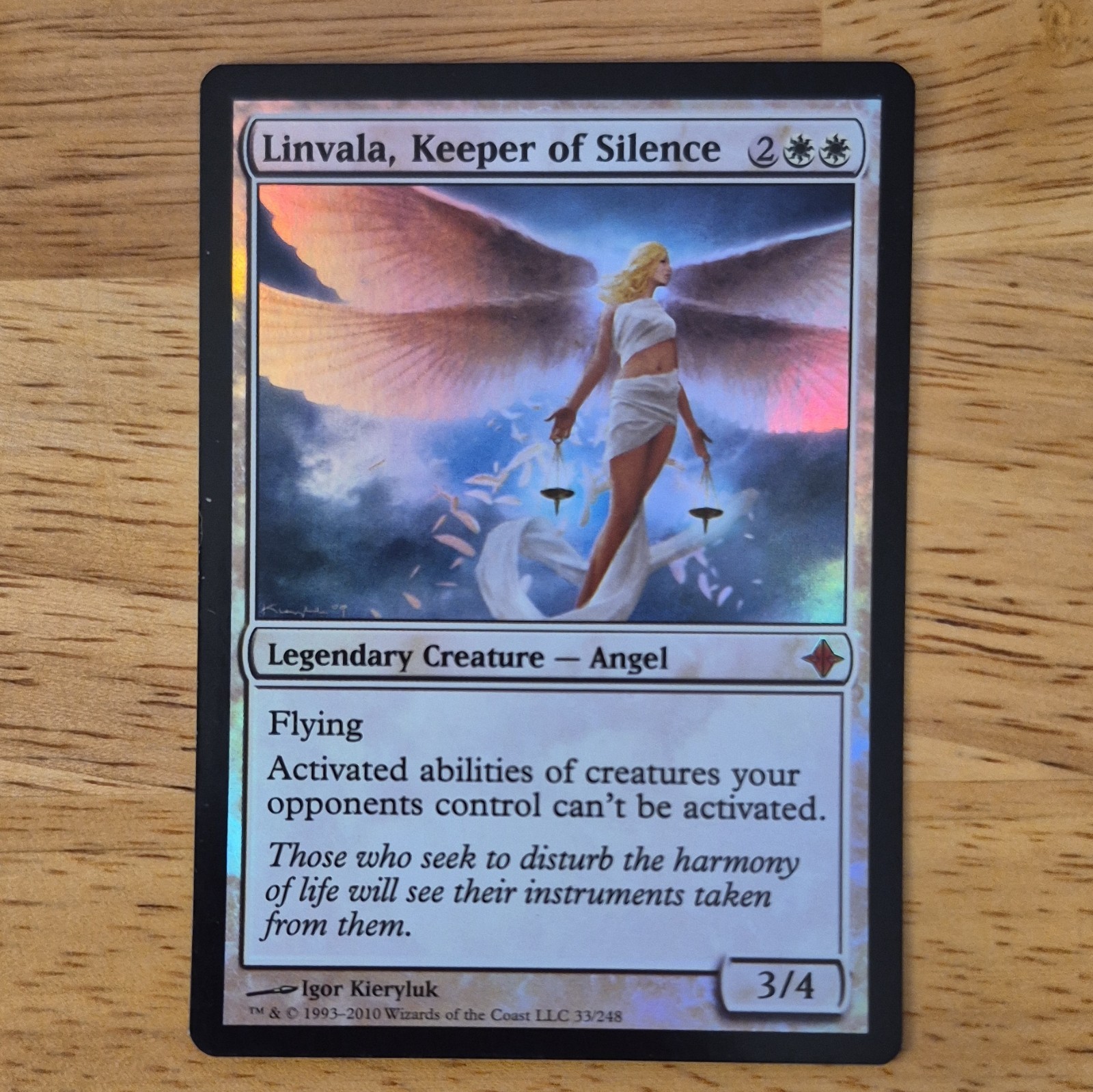 Wizards Linvala, Keeper of Silence MTG Mythic Foil Rise Eldrazi 33/248 ENG