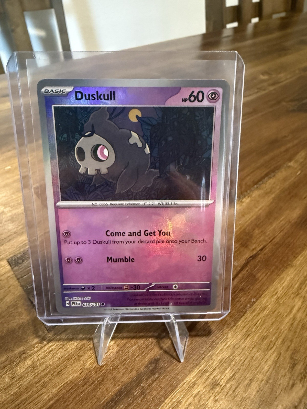 Pokémon TCG Duskull Master Ball Pattern 035/131 Prismatic Evolutions NM